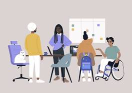 A group of people in a room  Description automatically generated