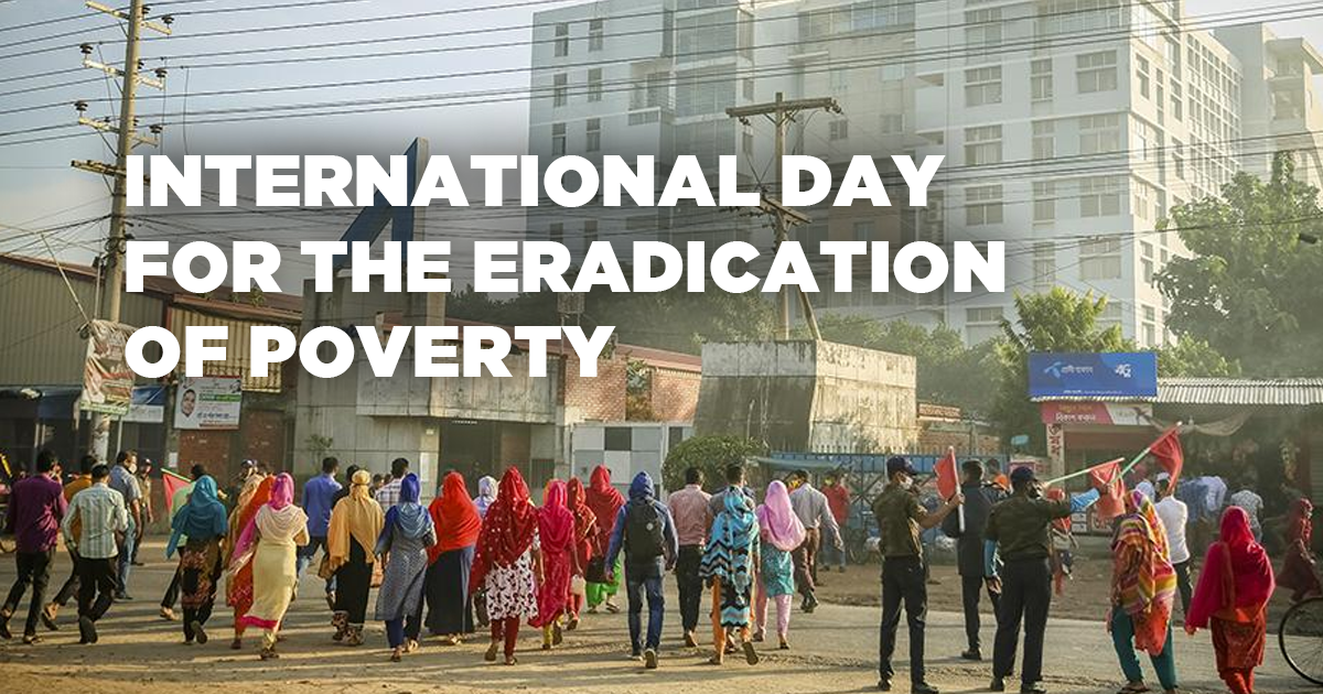 International Day for the Eradication of Poverty: Everyone deserves access to basic needs