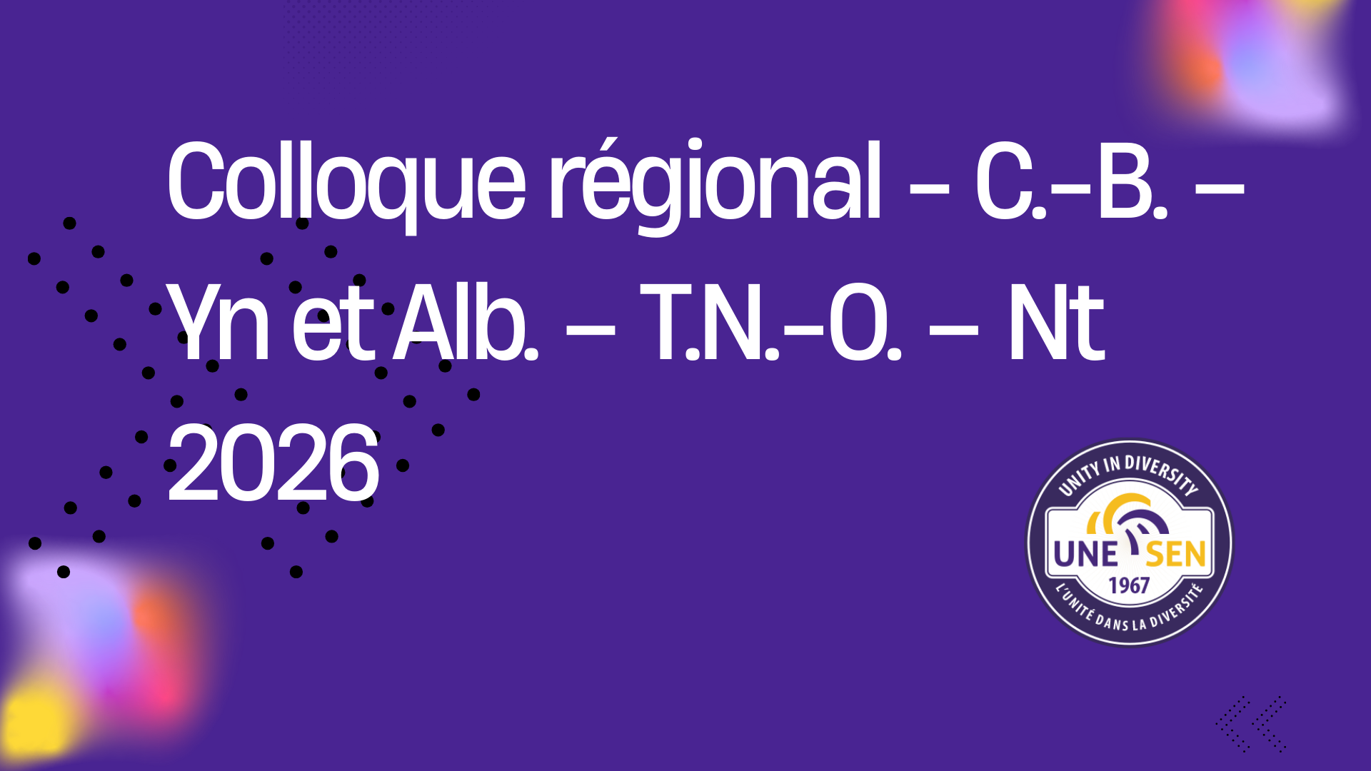 Bienvenue au Colloque régional – C.-B. – Yn et Alb. – T.N.-O. – Nt 2026