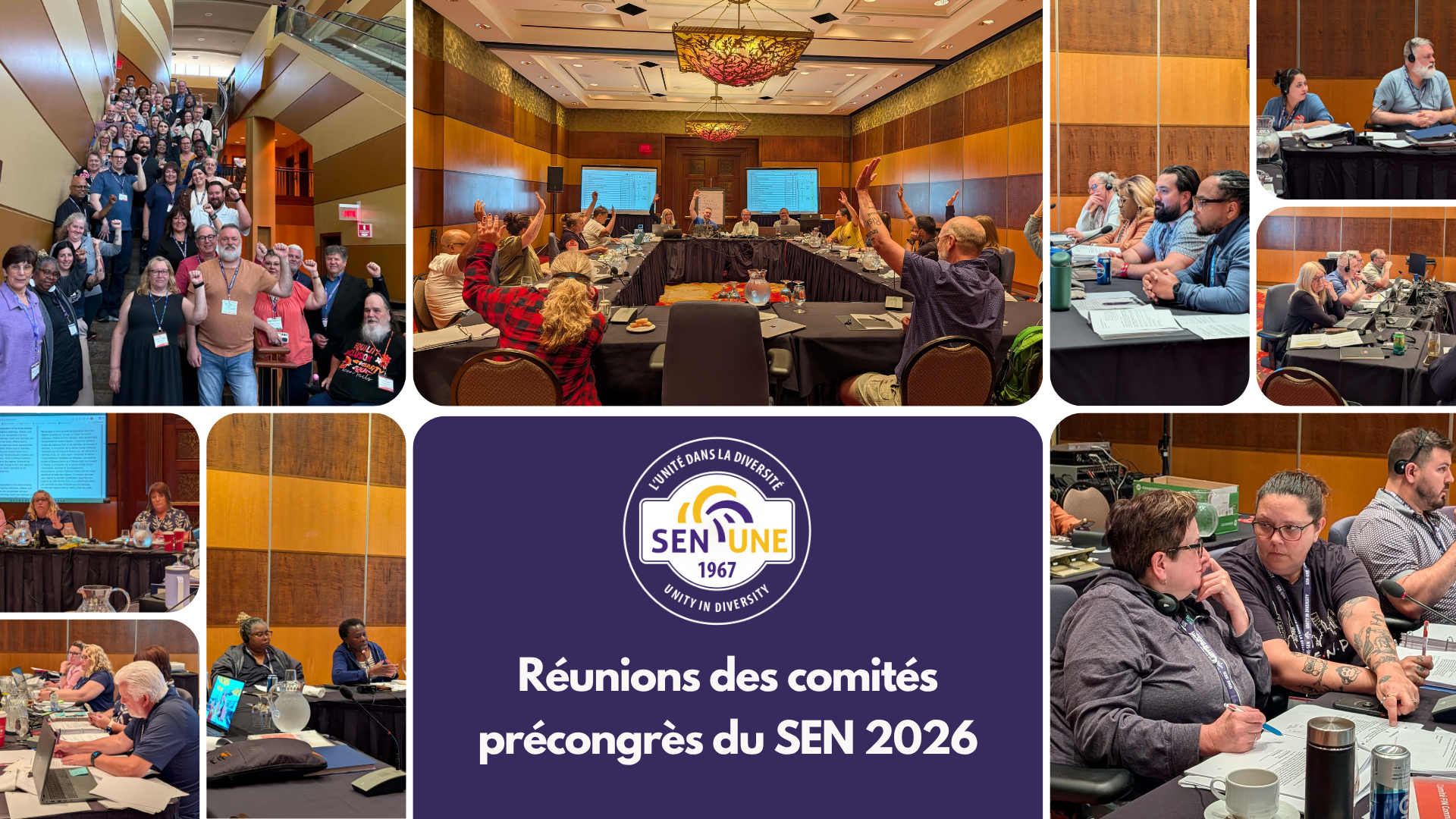 Réunions des comités précongrès : une semaine de collaboration et de mobilisation